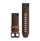 QuickFit Watch Bands for Fenix 6X - Chestnut Leather - 26 mm - 010-12864-05 - Garmin